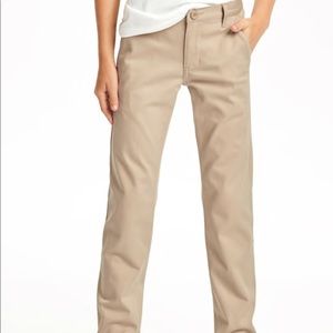 2 pairs of Old Navy boys skinny khaki pants